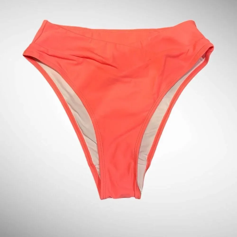 Size M Halara Crossover Bikini Bottom in Dreamy Pink
